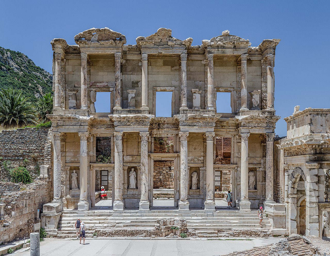image from Constructed in the 2nd century CE, the Library of Celsus in ancient Ephesus, located in today’s western Turkey, was a repository of over 12,000 scrolls, a monumental tomb for Celsus, and one of the most magnificent architectures in the Roman Empire.