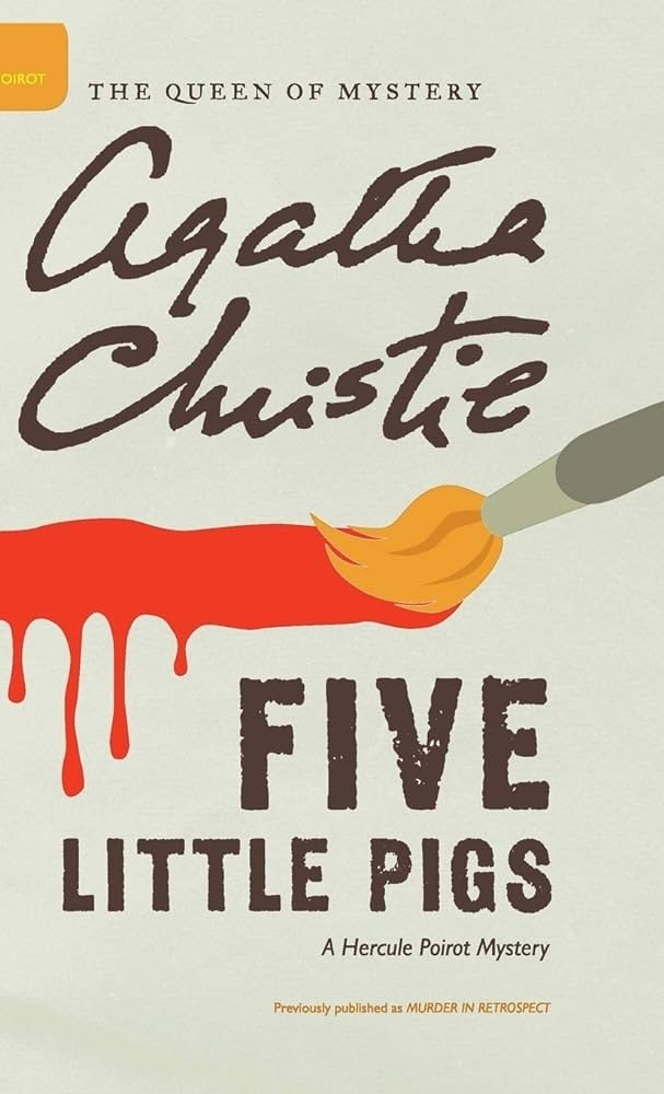 image from Five Little Pigs by Agatha Christie